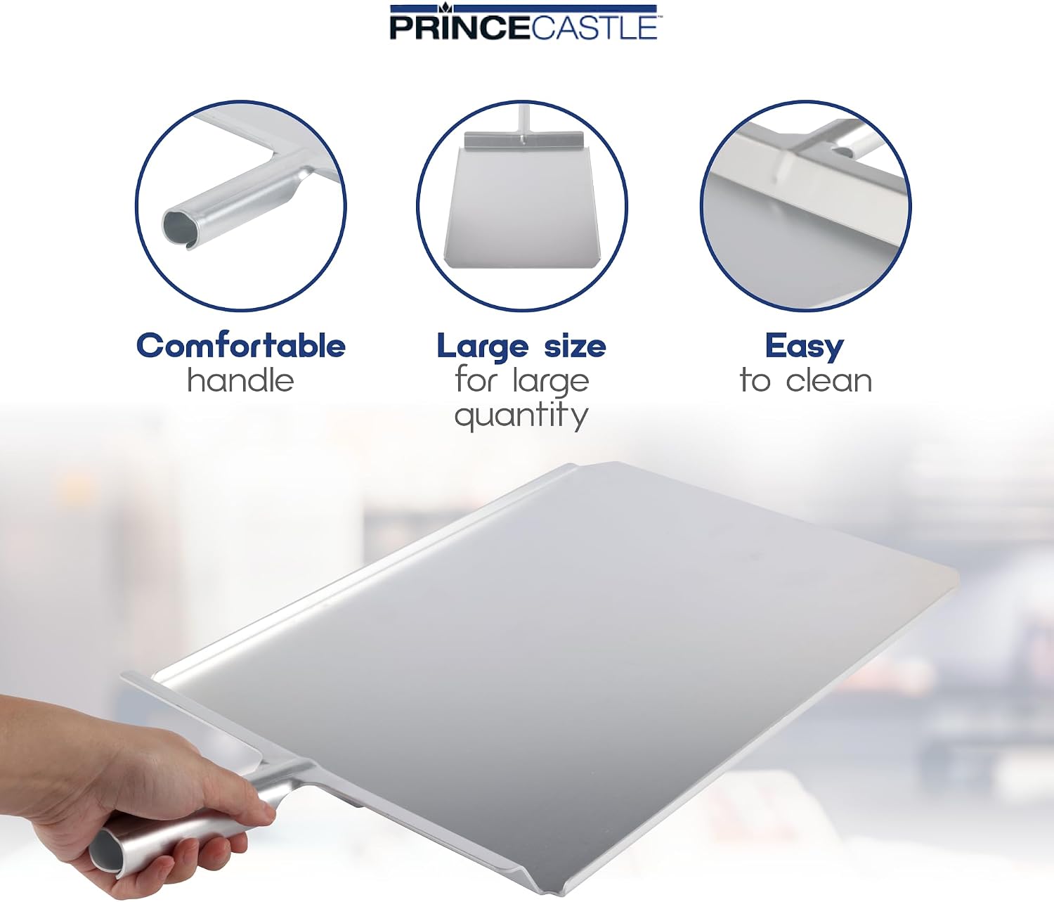 Prince Castle Spatula For Buns and More - Metal Spatulas for Kitchen Use in Commercial and Restaurant Kitchens