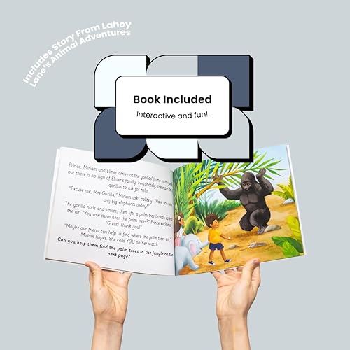 Miniatura 3 de Elmer the Elephant - Aventura en el Congo - Juego de libro para niños y peluche de elefante - Ilustraciones llamativas a todo color, animal de