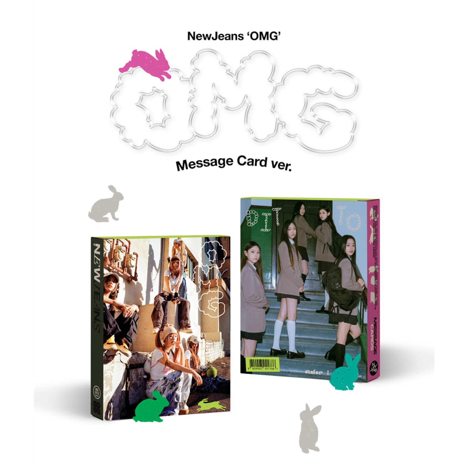 [OMG] 1st Single Album (Message Card ver. / Random) Out Box + Message Cards + Photobook + Lyrics Photocards + Sticker + 3 Extra Photocards K-POP Sealed Album