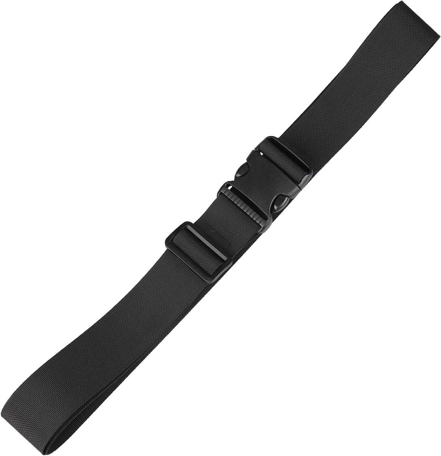 MAGARROW 2-Inch Luggage Straps Buckle Packing Strap Adjustable Belts Suitcase Secure Accessory for Travel (Black, 2'' x 78")