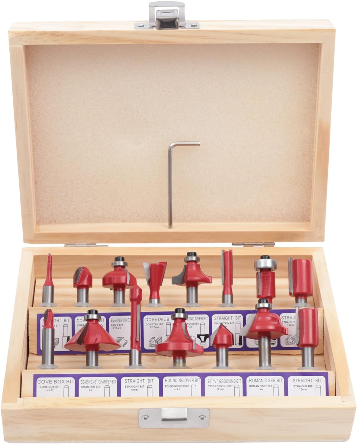 Compact Wood Palm Router Tool 800W Hand Trimmer Woodworking Joiner Cutting Palmming Tool with 15PCS 1/4" Router Bits 4 Compact Wood Palm Router Tool 800W Hand Trimmer Woodworking Joiner Cutting Palmming Tool with 15PCS 1/4" Router Bits