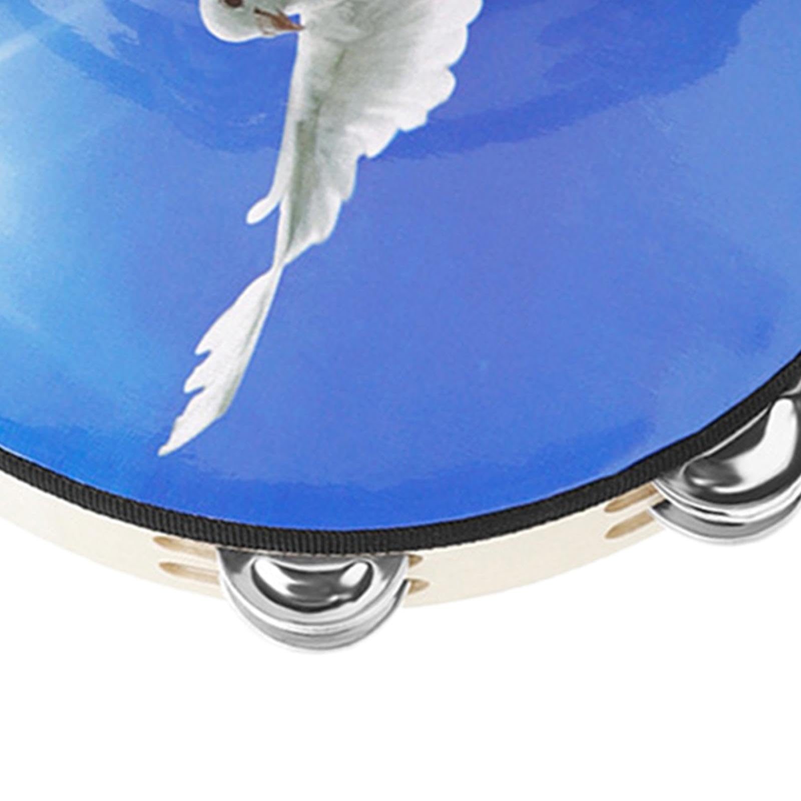 Lot de 3 Tambourins En Bois Dove, 6, 8 et 10 Pouces, Portables