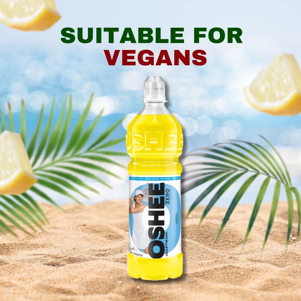 ZERO LEMON Sports Napitek 750ml (Pack of 6) - Addition of vitamins and L-carnitine – Sugar Free – Hydration – Vitamin Drinks