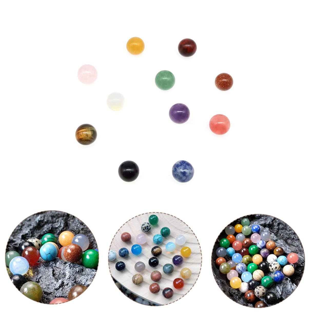 jojofuny 3 Series Abalorios De Cristal Para Diy Sueltas Y Pulseras De Joyería Para Manualidades Y Decoración 50 Piezas*3