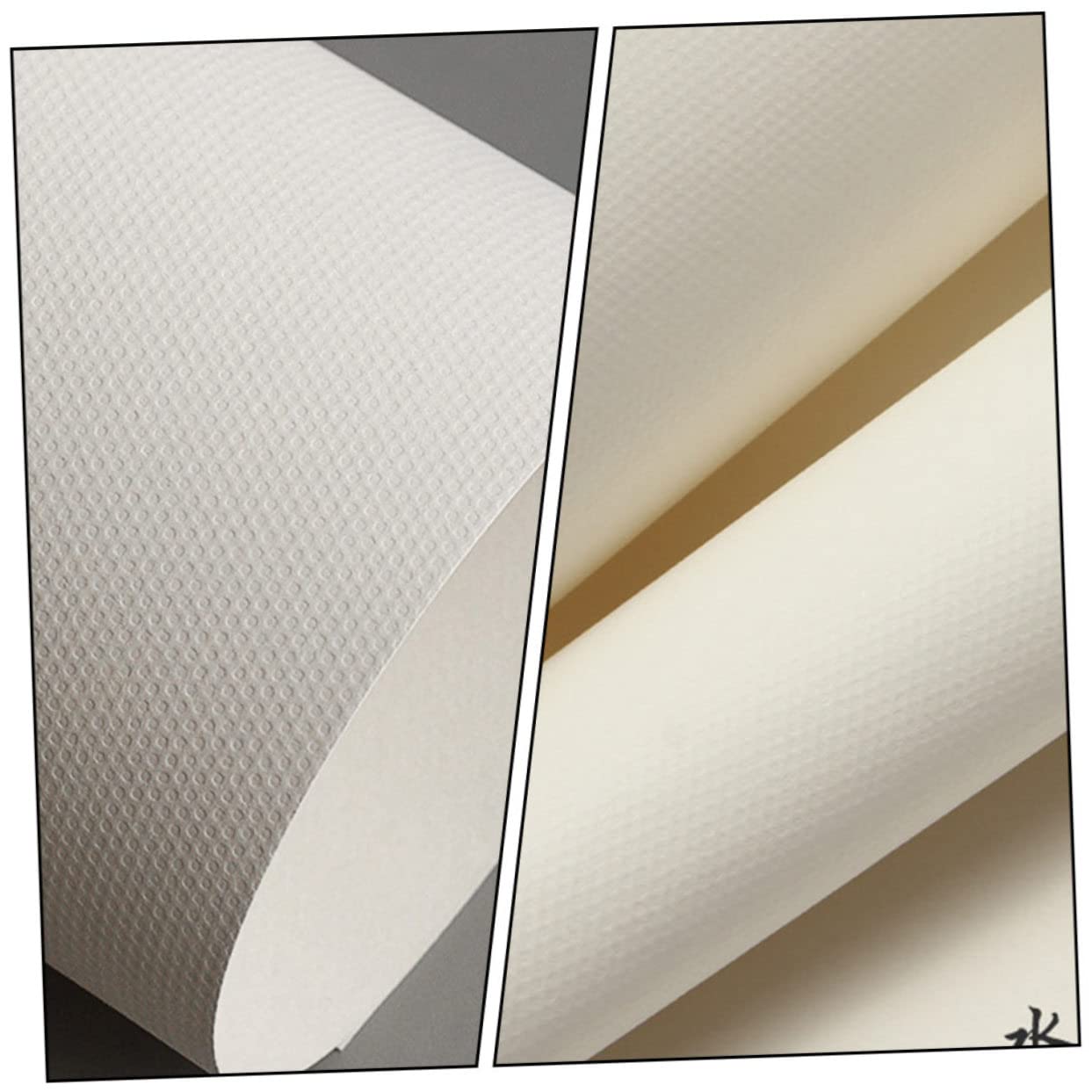 Anneome Papier à Dessin Blanc 60 Feuilles pour Étudiants, Papier Gouache Artistique Facile à Transporter en Classe Extérieur, pour Croquis et Graffiti Créatifs