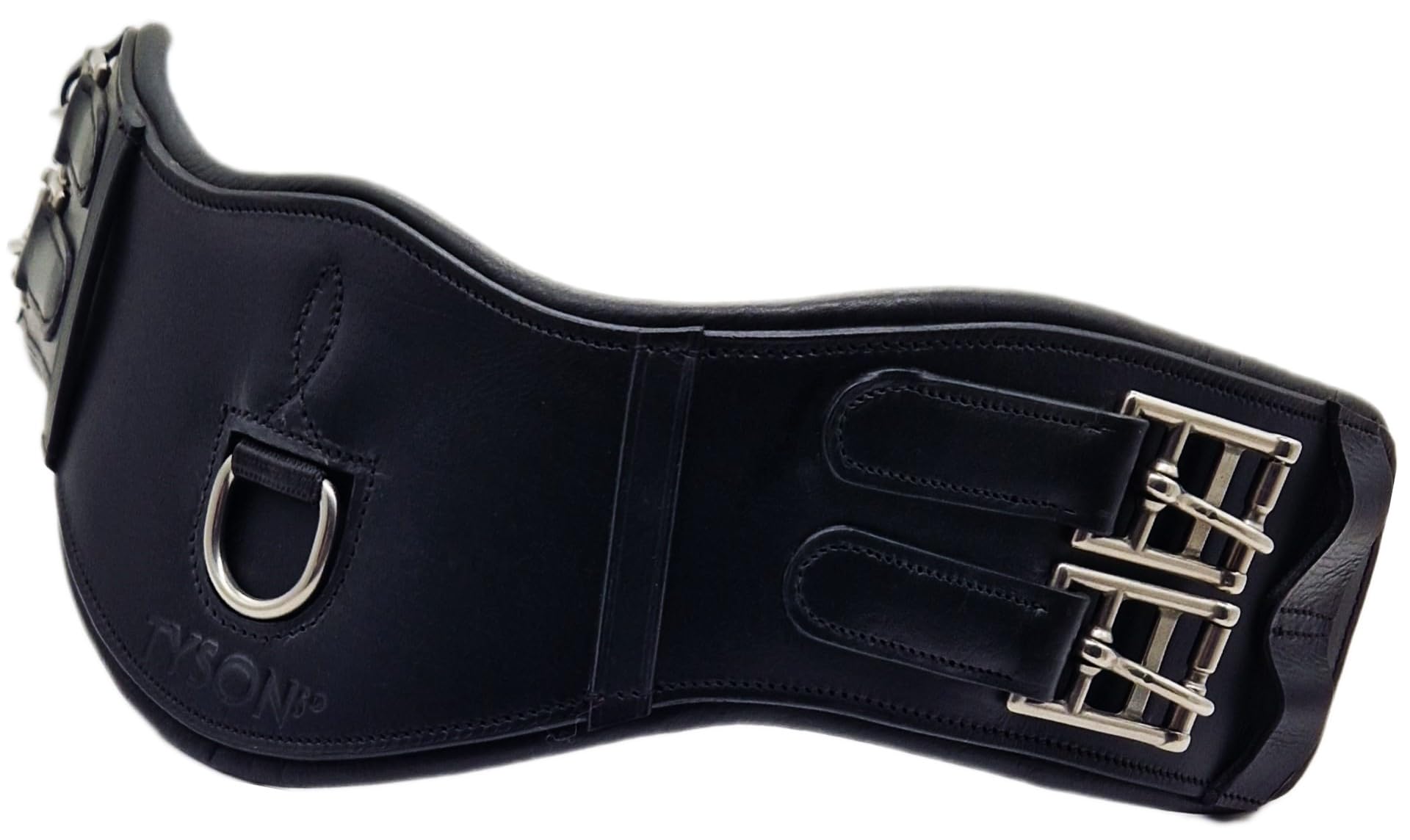 Leder Sattelgurt Soft Mondgurt ergonomisch Kurzgurt Ledersattelgurt 45 55 65 cm Tysons (65 cm)