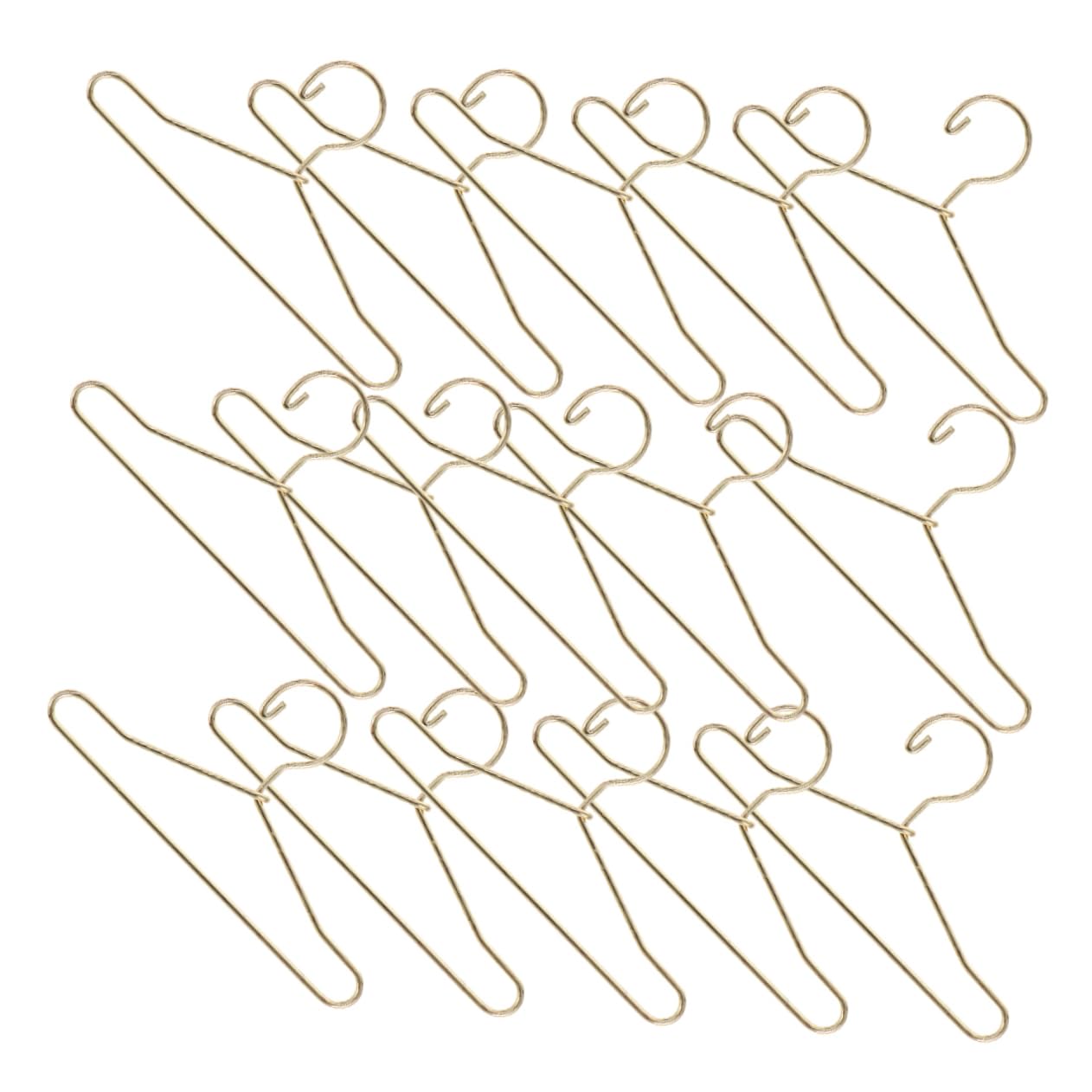 OFFSCH Doll Clothes Mini Hangers 25pcs Small Dress Hangers Iron Craft Boys and Girls Creative Play