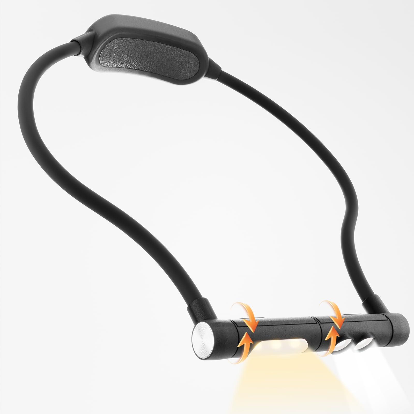 Led Neck Reading Light Rechargeable,Book Lights for Reading at Night in Bed,3 Colors USB Portable Cordless Reading Lamps for Book,Craft,Knitting,Crochet,Sewing,Needlework,Flashlight,Cross Stitch