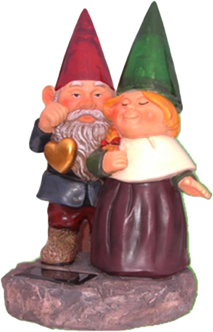 Garden Sun Light F0119 Gnome Sweethearts Solar Powered Accent Light