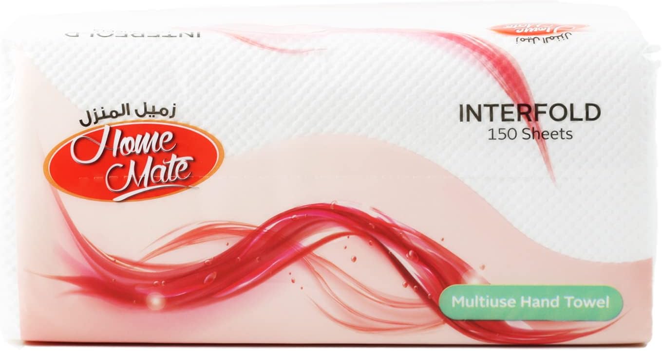 Home Mate Hand Towel Interfold, 1ply, 150 Sheets