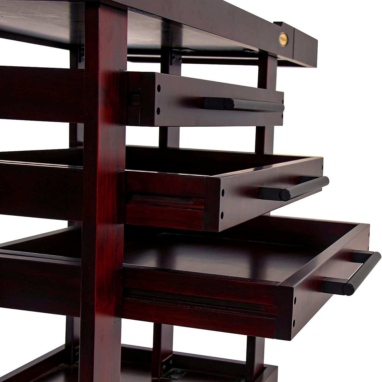 Buy MEEDEN Deluxe Artist Storage Cart, 5Tier Thicken Solid Beech Wood