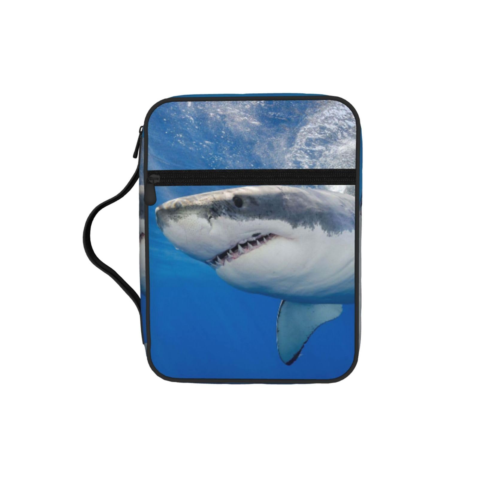 Ocean Sea Animal Shark Bible Cover Case Waterproof Bible Bag With Handle Organizer Storage Book Cover For Bible Study