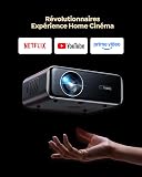 Proiettore 4K 【1100 ANSI/Netflix ufficiale/Dolby】 Smart Proiettore 4K Portatile Auto Focus/Keystone WiFi Bluetooth FHD 1080P, WiMiUS Proiettori WiFi6 Esterno Zoom 50% per Home Cinema/PPT Doppia HDMI - 2