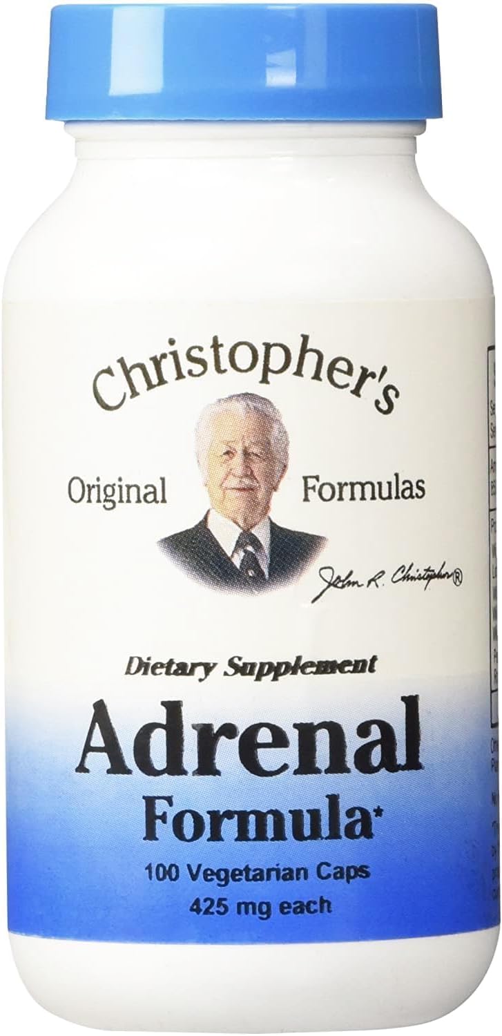 Christopher's Original Formulas Adrenal Formula for Stress Support - Adrenal Support Supplements - Natural Cortisol Manager