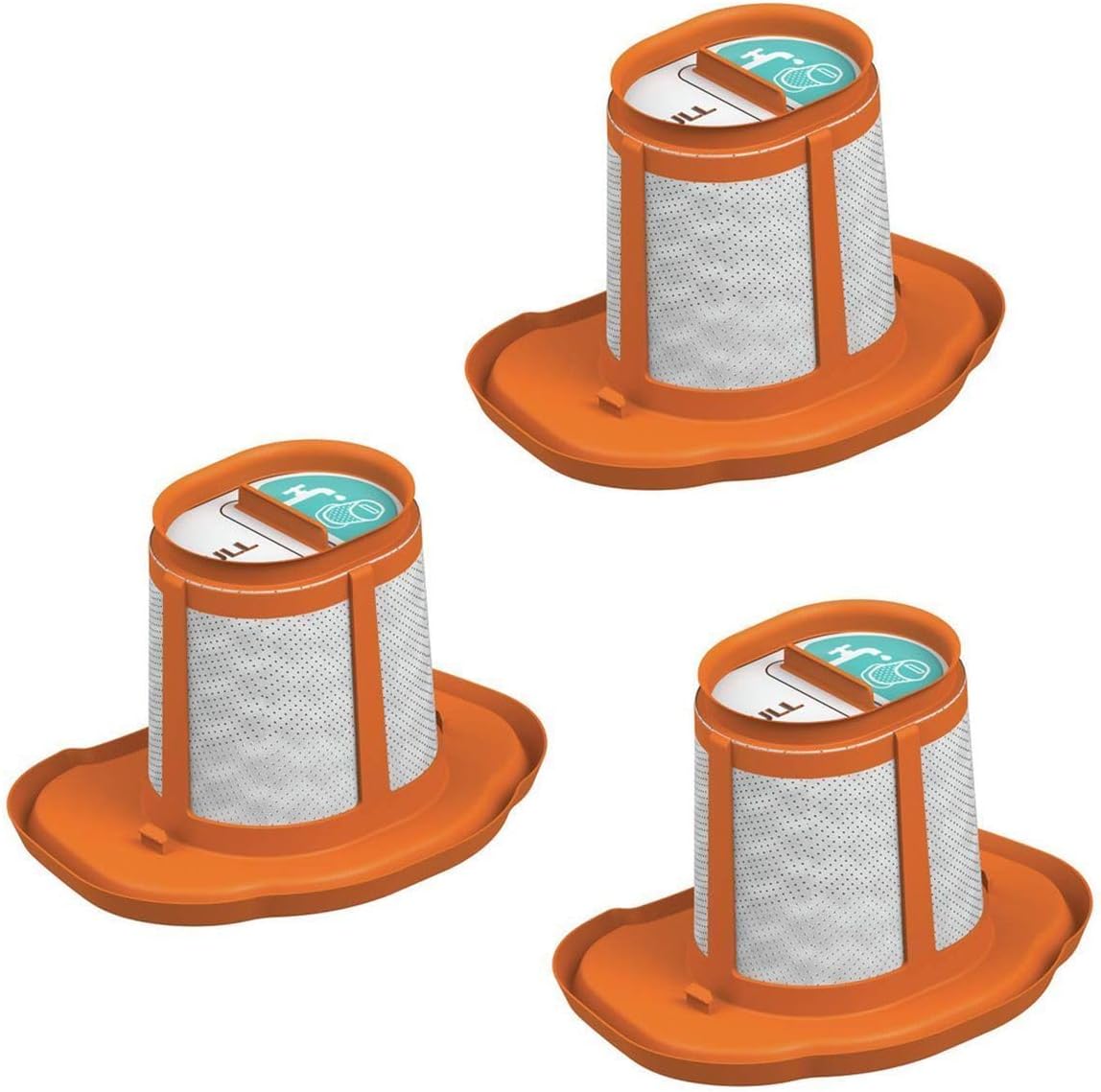 3 Pack Replacement Vacuum Filter HHVKF10 Compatible with Black and Decker HHVK515BPF07 HHVK515J00 HHVK320J61 HHVK320J10 HHVK415B01