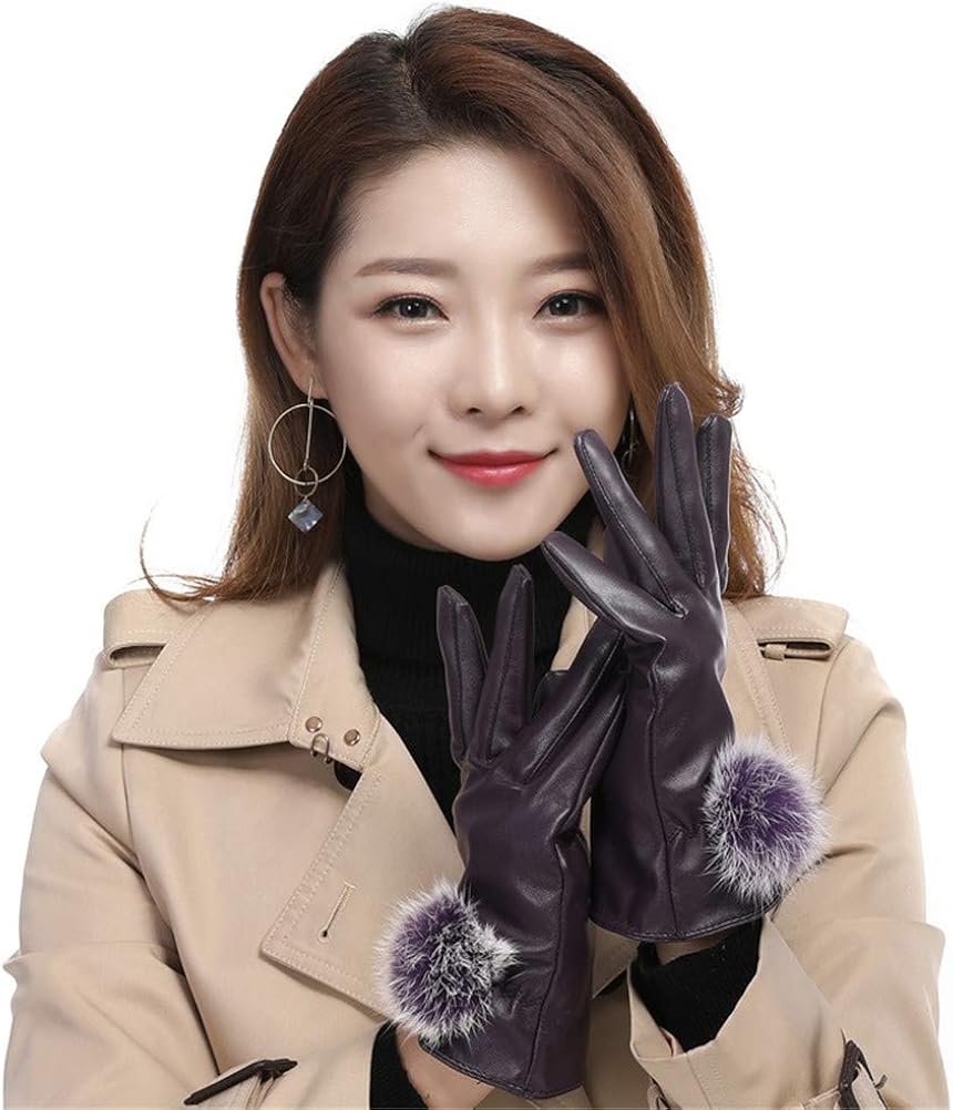 Jinpin レディース 手袋 Puレザー レザーグローブ 革手袋 ファー ポンポン付き 防寒 5本指 裏起毛 運転 暖かい 女性 タッチパネル対応 スマホ対応 冬 冬小物 非常に高い品質 自転車グローブ プレゼント 人気 Jinpin レディース 手袋 Puレザー レザーグローブ 革手袋 ファー ポンポン付き 防寒 5本指 裏起毛 運転 暖かい 女性 タッチパネル対応 スマホ対応 冬 冬小物 非常に高い品質 自転車グローブ プレゼント 人気