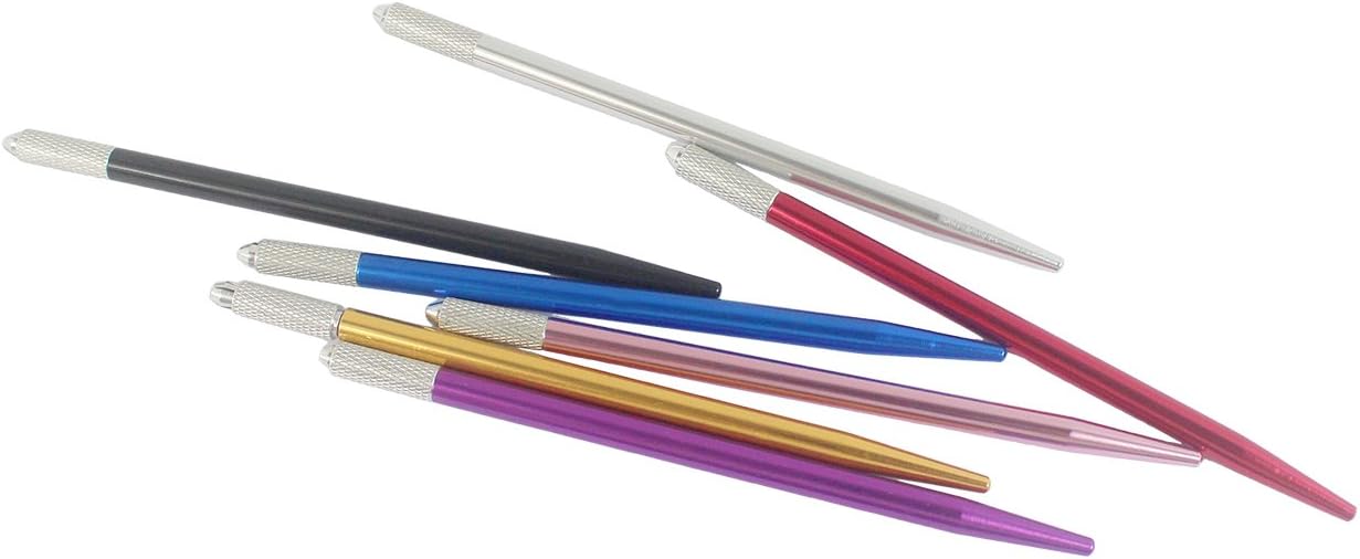 Xiaoyu 7PCS Colors Professional Manual Fog Eyebrow Tattoo Microblading Pen Needle Tip Holder Tool Supply for Permanent Makeup Cosmetic Tool - Image 5