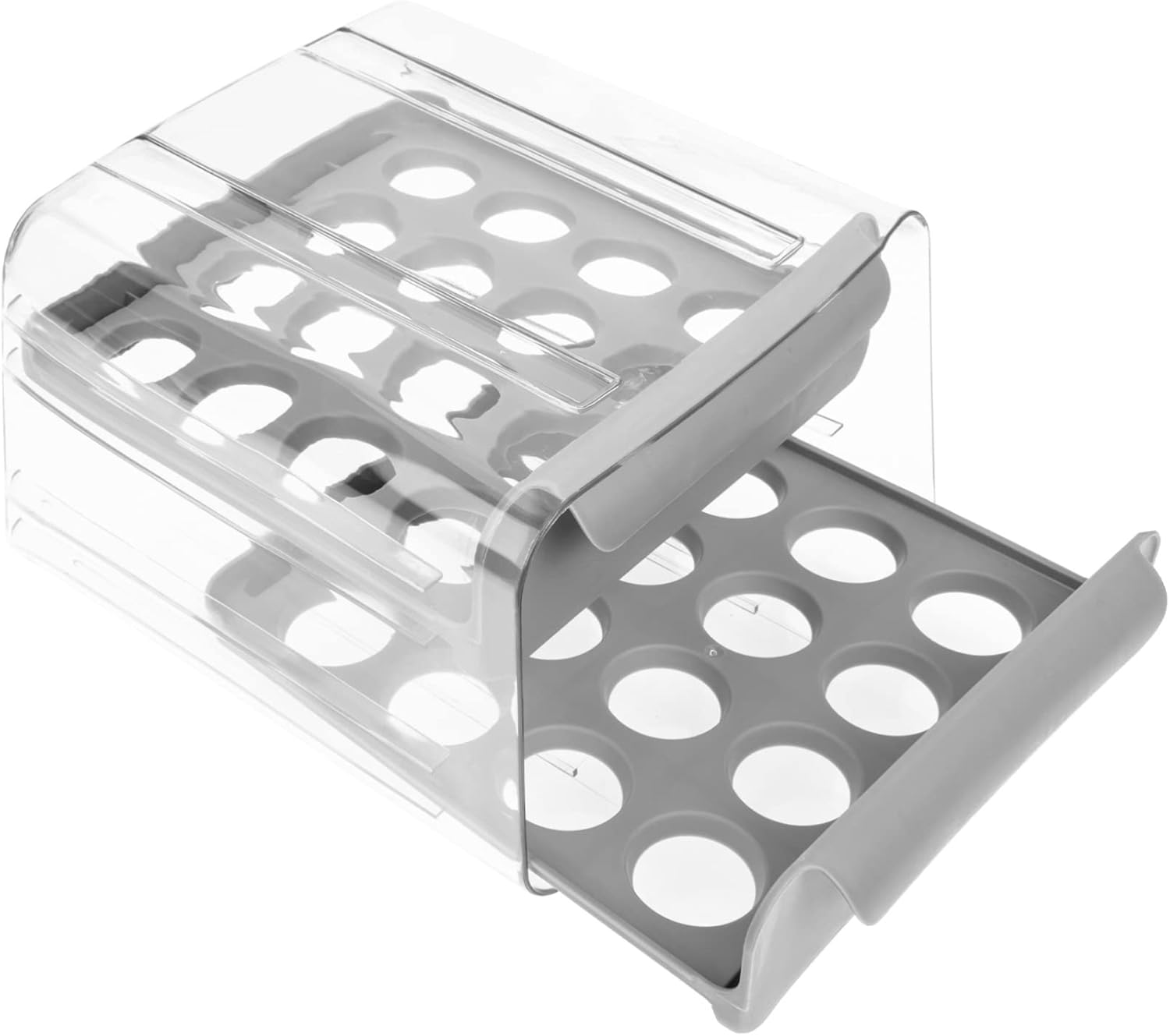 Plastic Egg Organizer Fridge Supplies Reusable Egg Tray Fridge Accessories Multi-Function Egg Organizer Reusable Egg Drawer Thickened Egg Organizer Thickened Egg Tray re-usable