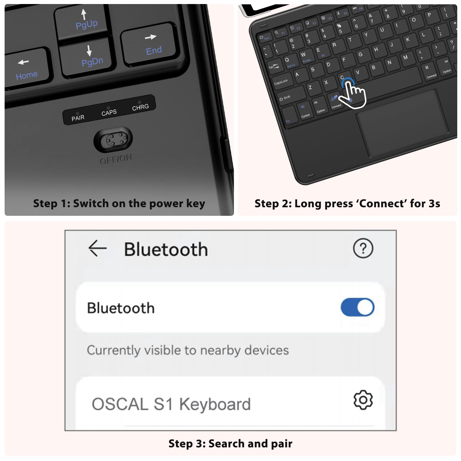 OSCAL S1 Bluetooth Keyboard