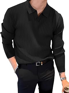 TYSORT Men's Woolen Full Sleeve Collar Polo Knitted Sweater for Men,Winter Wear Sweater for Men.