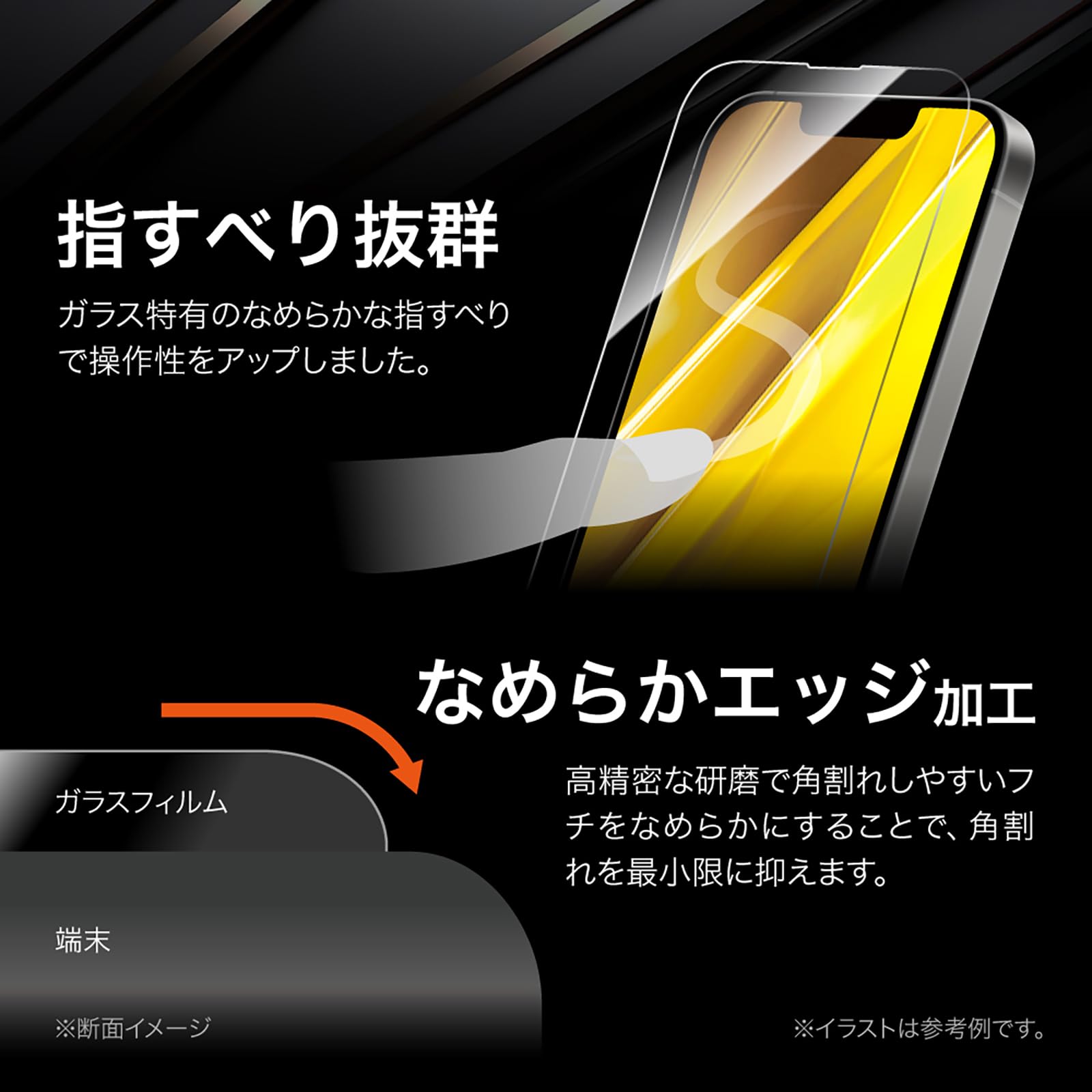 Amazon | LEPLUS ガラスフィルム 「GLASS PREMIUM FILM」 全面保護 超 