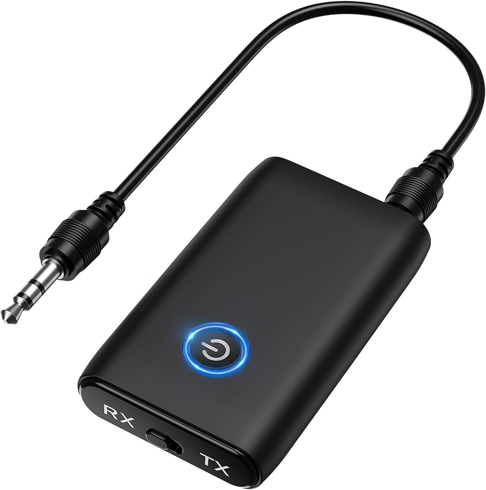 Bluetooth 5.0 Audio Adapter, 2 in 1 Bluetooth Receiver, AUX Adapter for Headphones, Low Latency and Noise Cancellation, HiFi Receiver for Stereo Channel, Car, TV