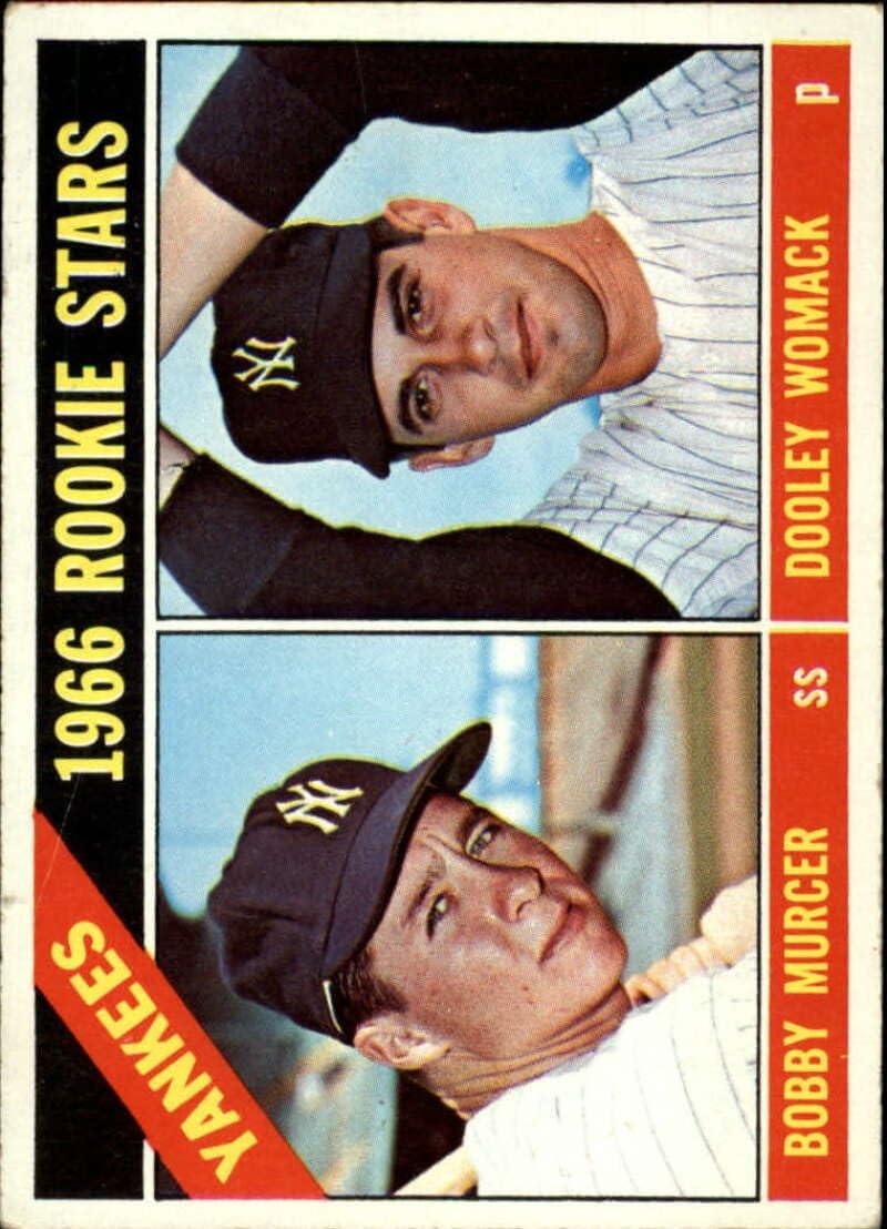 1966 Topps Series 6 Baseball #469 Bobby Murcer/Dooley Womack RC New York Yankees Rookies Set Break #1 Trading Card (Scans Show Actual Card)