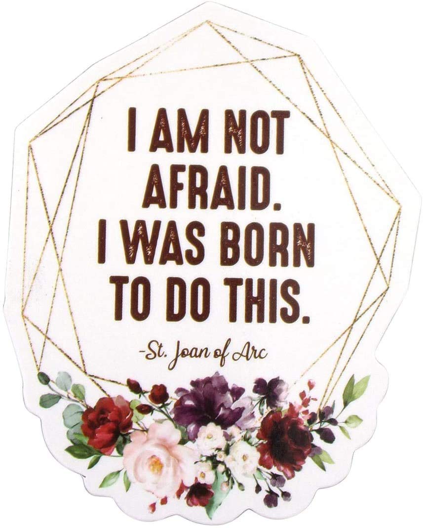 Christian Magnets, I am Not Afraid Magnetic Refrigerator or Car Decal, 3 Inch, Pack of 3