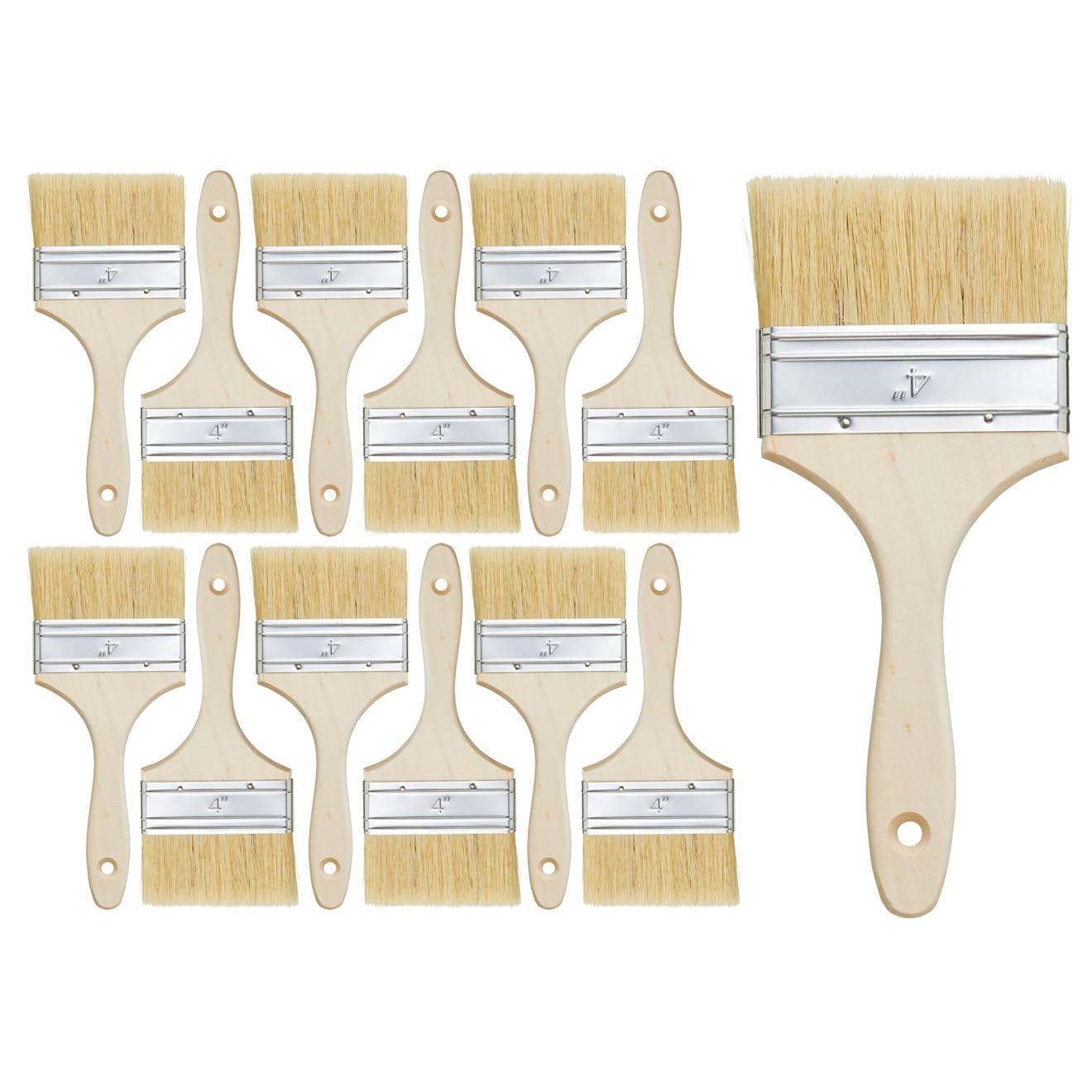 Pinceaux de plastification synthétiques haute résistance Rodo 10,2 cm pour résines