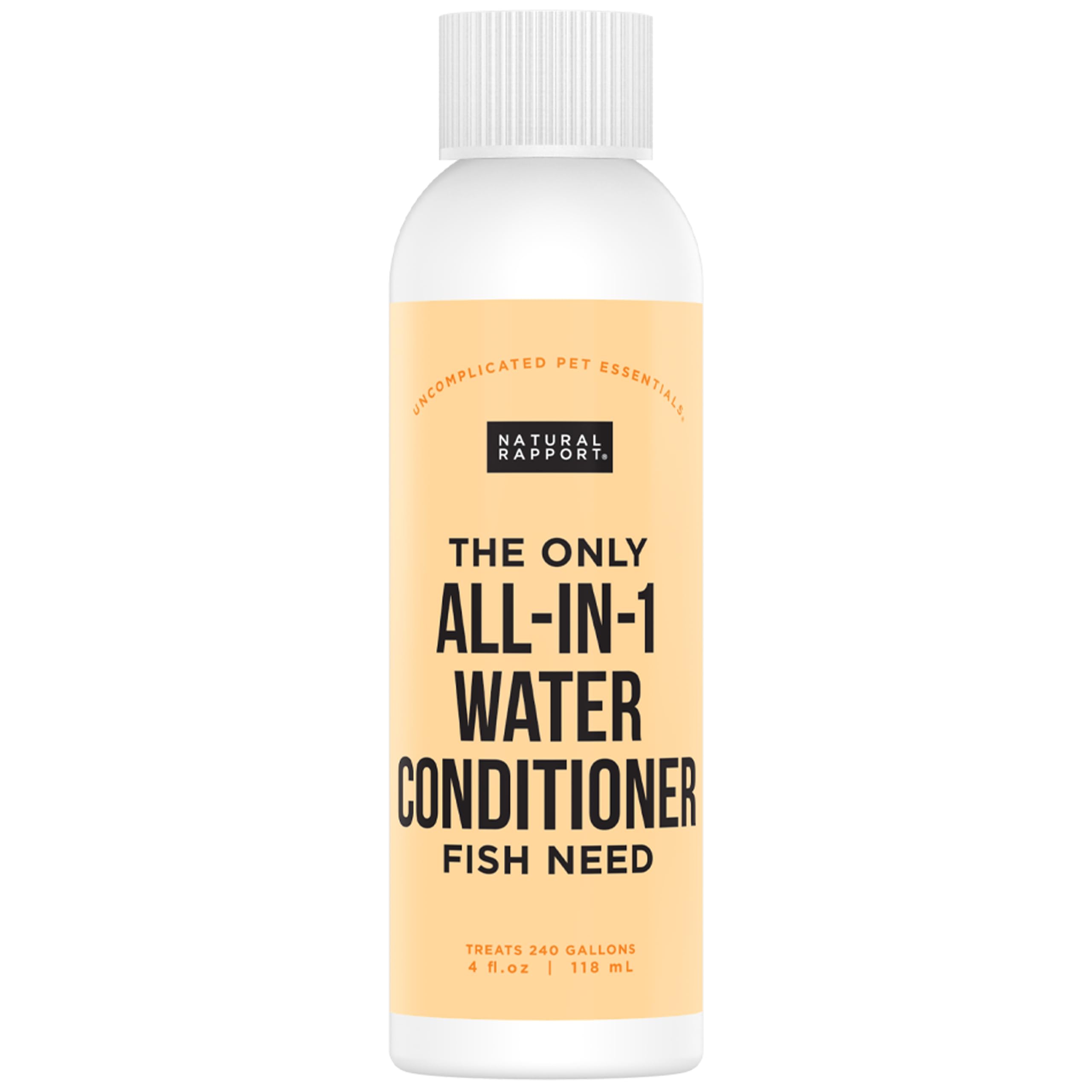 Aquarium Water Conditioner - Naturally Detoxifies and Removes Ammonia, Nitrite, Chlorine, and Chloramine from Saltwater and Freshwater (4 fl oz.)