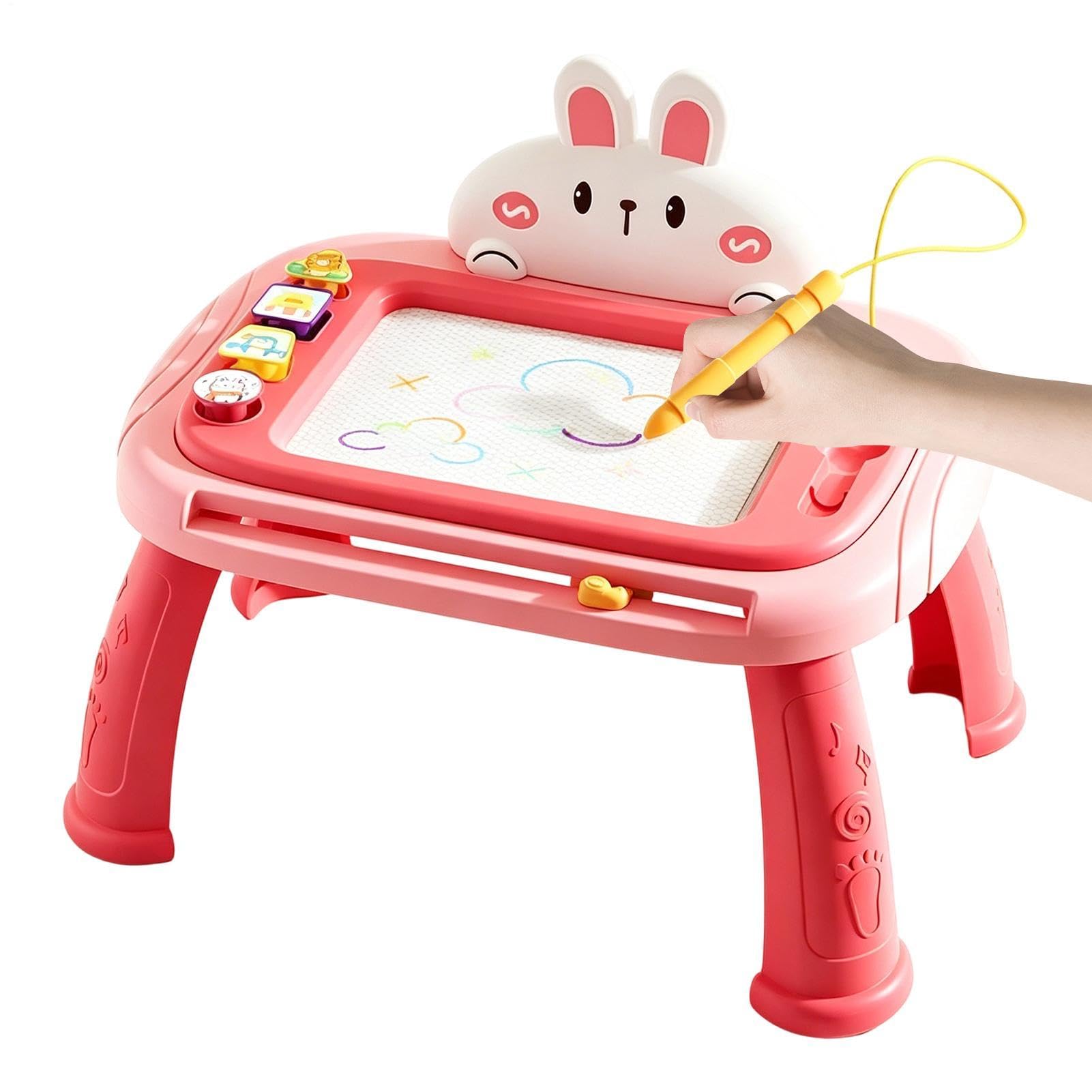 Pizarra de Dibujo con Sellos, Juguetes Educativos Grandes | mesa de dibujo y escritura infantil para Diario Viaje Hogar Aula Educación en Casa Cumpleaños Pascua