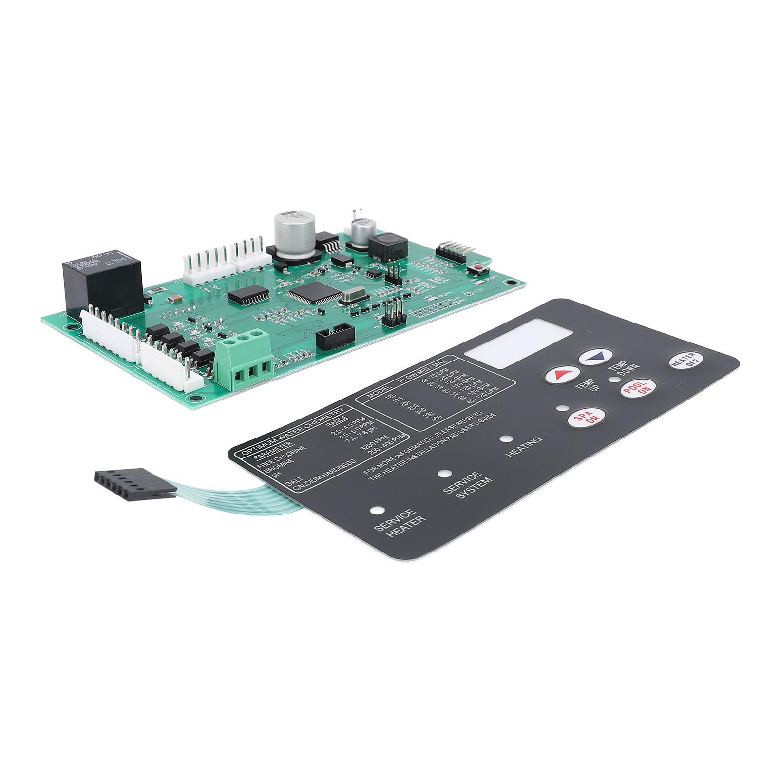 Jauarta Pool Heater Control Board with Switch Membrane Pad 42002?0007S for Pentair MasterTemp NA LP Series Pool Spa Heater
