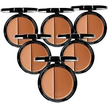 EVE PEARL HD Dual Foundation Full Coverage Foundation Set Long Lasting Everyday Non Greasy Lightweight Texture Makeup Set 3,6,12 Value Packs Pack of 6, Tan