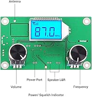 Vista 4 de Digital FM Receiver Module, Icstation Radio Receiver Module Digital Stereo Board LCD Display DSP PLL 76.0MHz-108.0MHz Green
