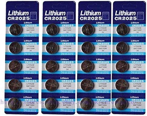 Generic Cr2025 Br2025 2025 3V Lithium Batteries 20 Pcs 4 Cards FBA