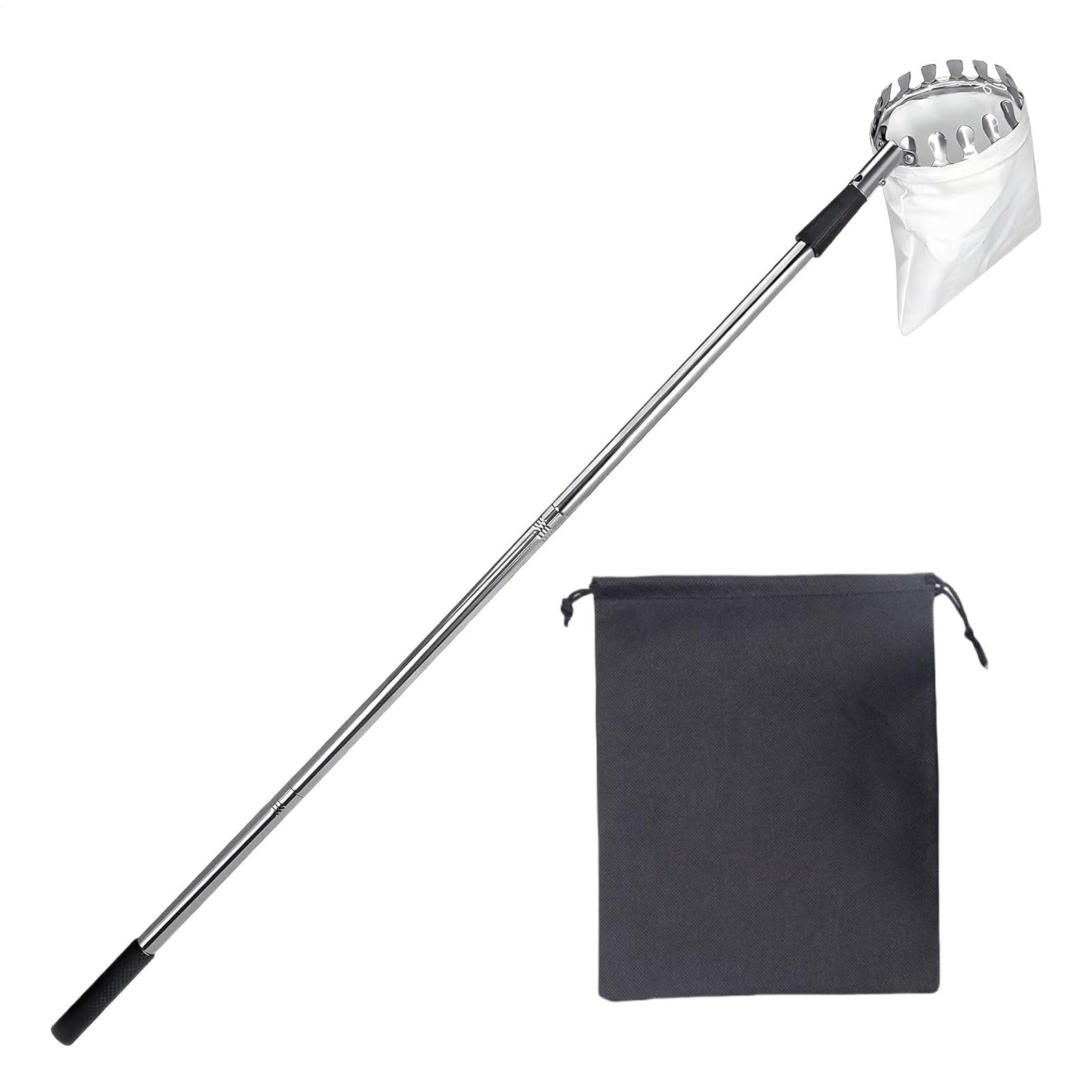 Obstpflücker Stange | Teleskopische Pickerstange - Edelstahl Griffwerkzeug Für Avocado Eichelöffel Birnen Mango Gartenpflücker In Gärten