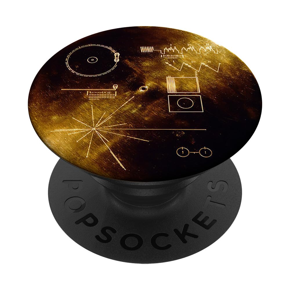 The Sounds Of Earth Voyager Golden Record Vinyl Phone Grip PopSockets Adhesive PopGrip
