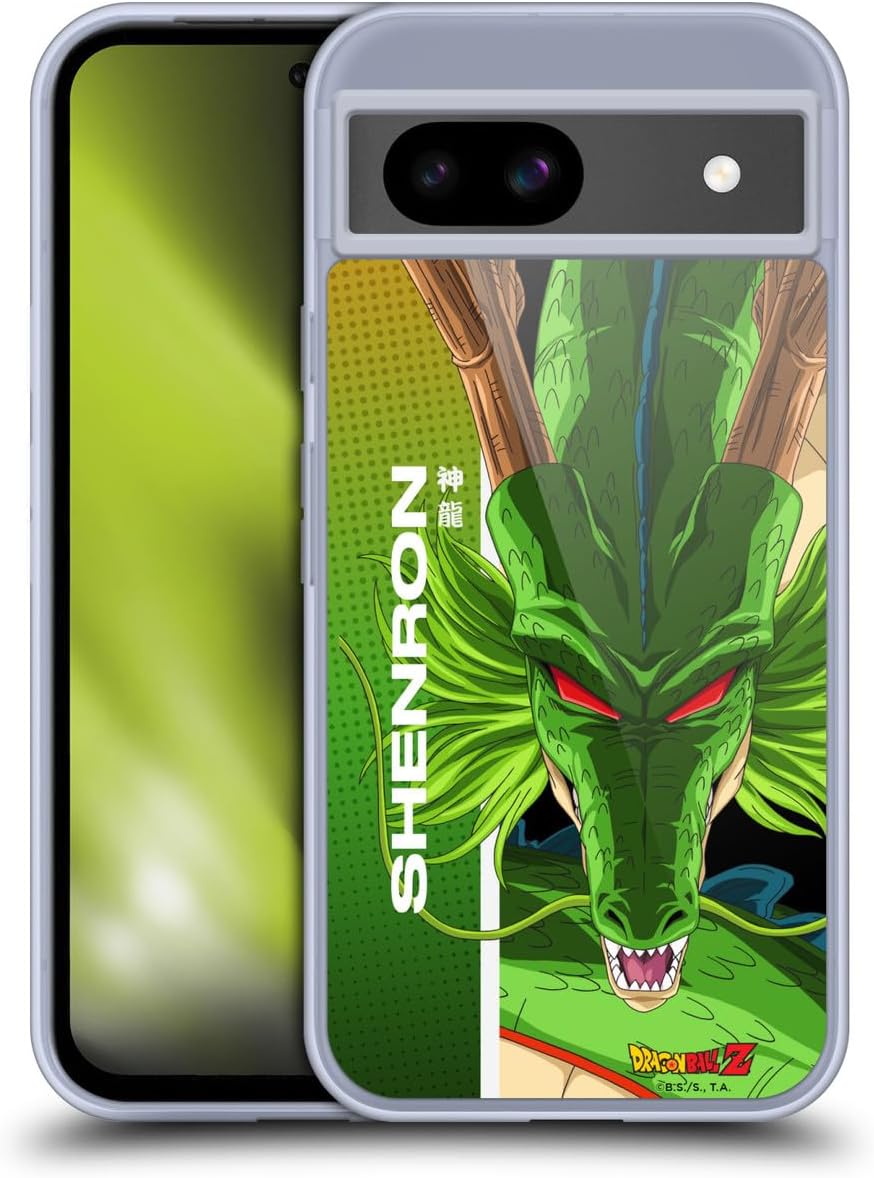 Head Case Designs Officially Licensed Dragon Ball Z Shenron Saiyan Arc Characters Gel Case [Military Grade Protection] Compatible with Google Pixel 8a