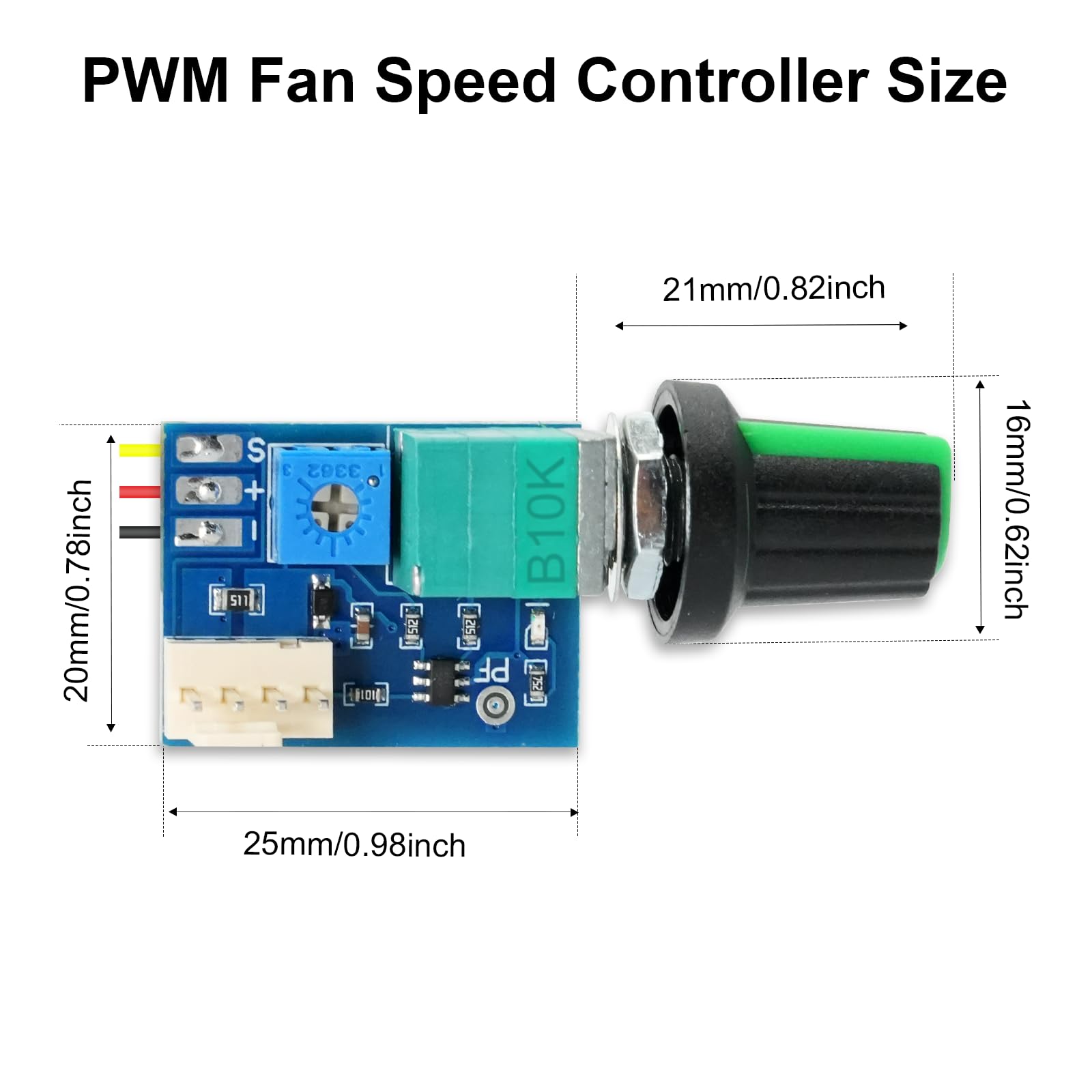1 PCS PWM Regolatore di velocità della ventola,4Pins 1 canali fan controller PC CPU Manopola di controllo della velocità del regolatore per Il Telaio del PC del Computer