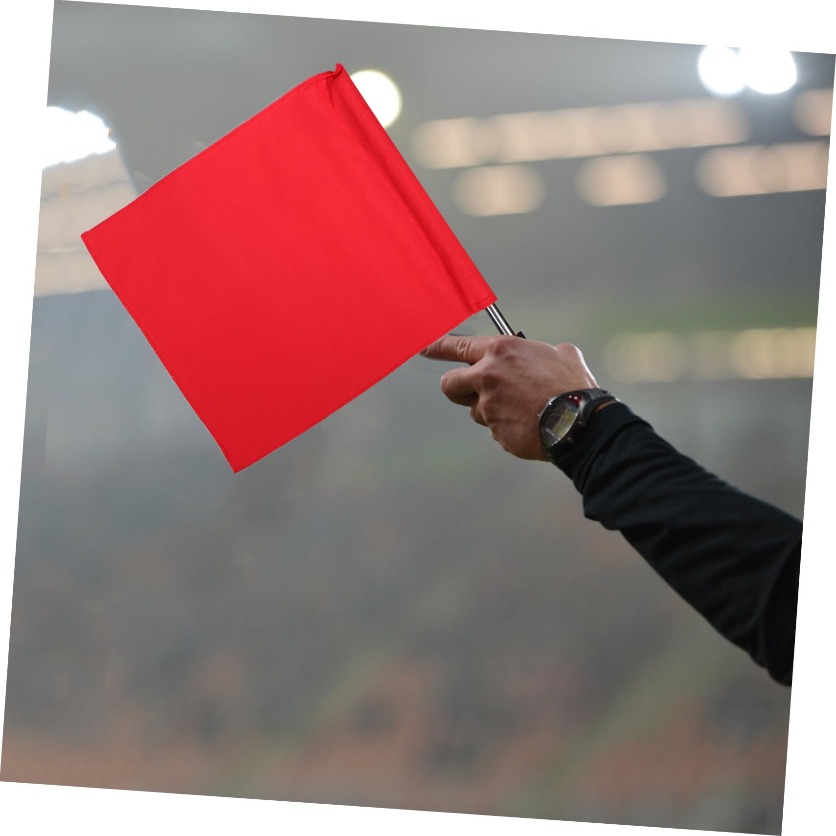 Toyvian 8 Piezas Banderas Árbitro de Fútbol y Voleibol Multicolor Ligera para Señalización de Penalizaciones y Jueces de Línea con Diseño Portátil para Competición Deportiva