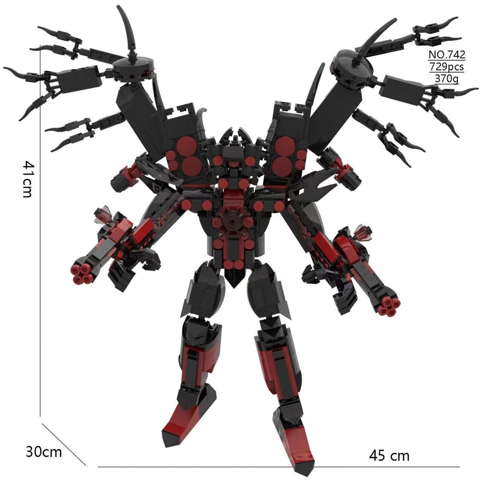 LCTM Skibidi Toilet Titan Building Blocks Toy Cameraman Speakerman Clock TV Man Monitor Action Figure Model Horror Game Multiverse Upgraded Adults Kids Fans Collectible Animation Birthday Gift J - Image 2