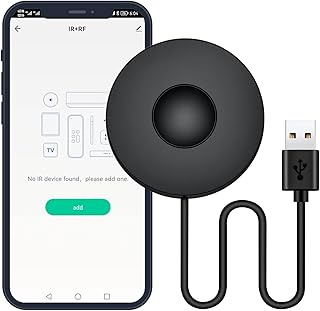 Smart IR RF Remote Control,Tuya Universal WiFi Infrared Remote Control for TV DVD Air Conditioner and RF appliances Roller Blinds ect,Compatible with Alexa, Google Home¡­