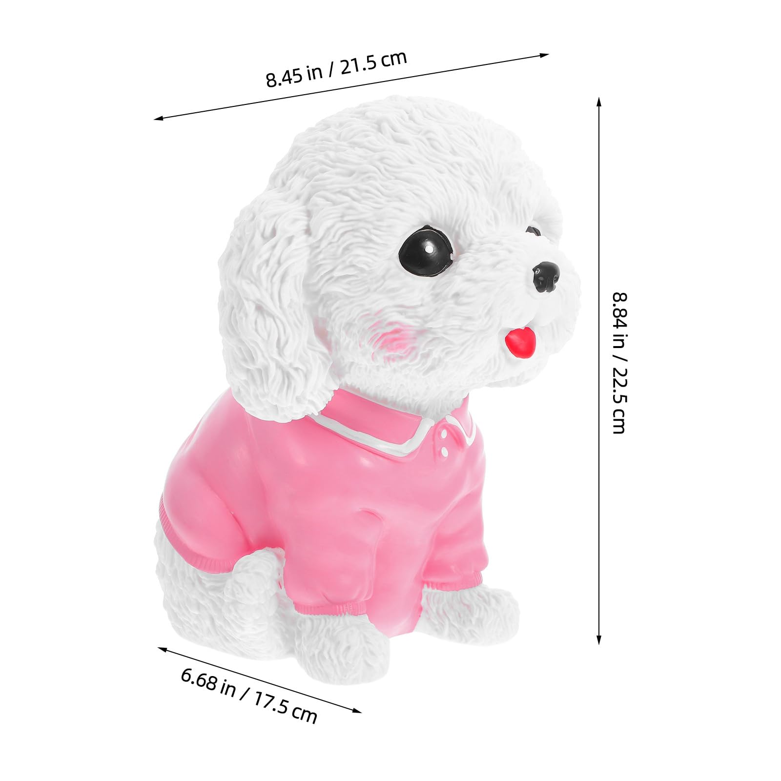 Tirelire Chien en PVC, Forme de Chien, Blanche, pour Garçon et Filles