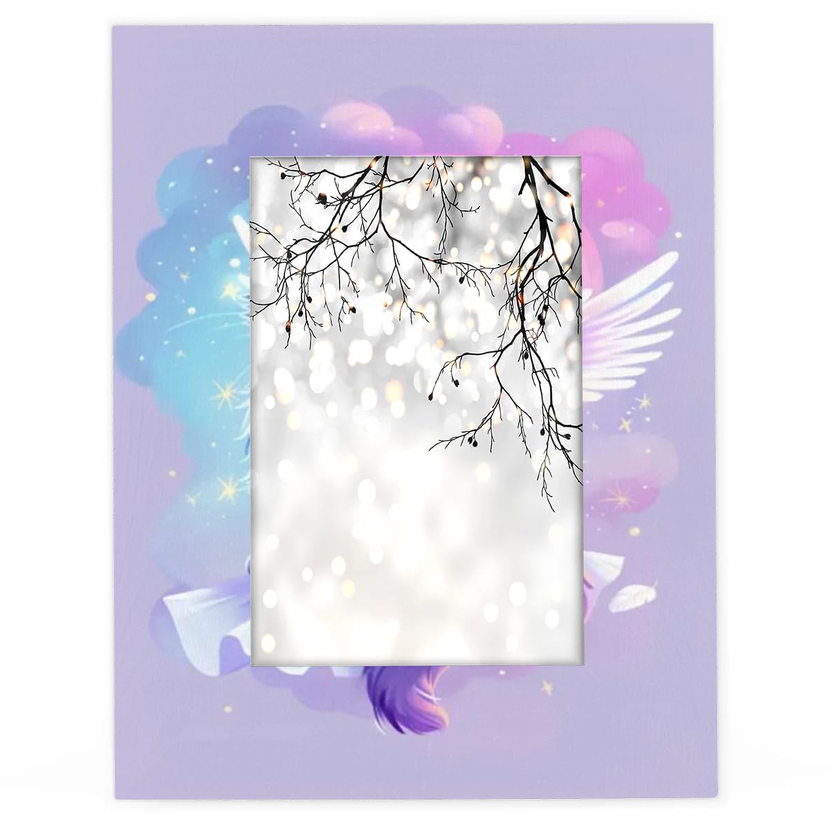 Amazon.com - Ourtheme 5x7 Picture Frame Kawaii Angel Wings Cat