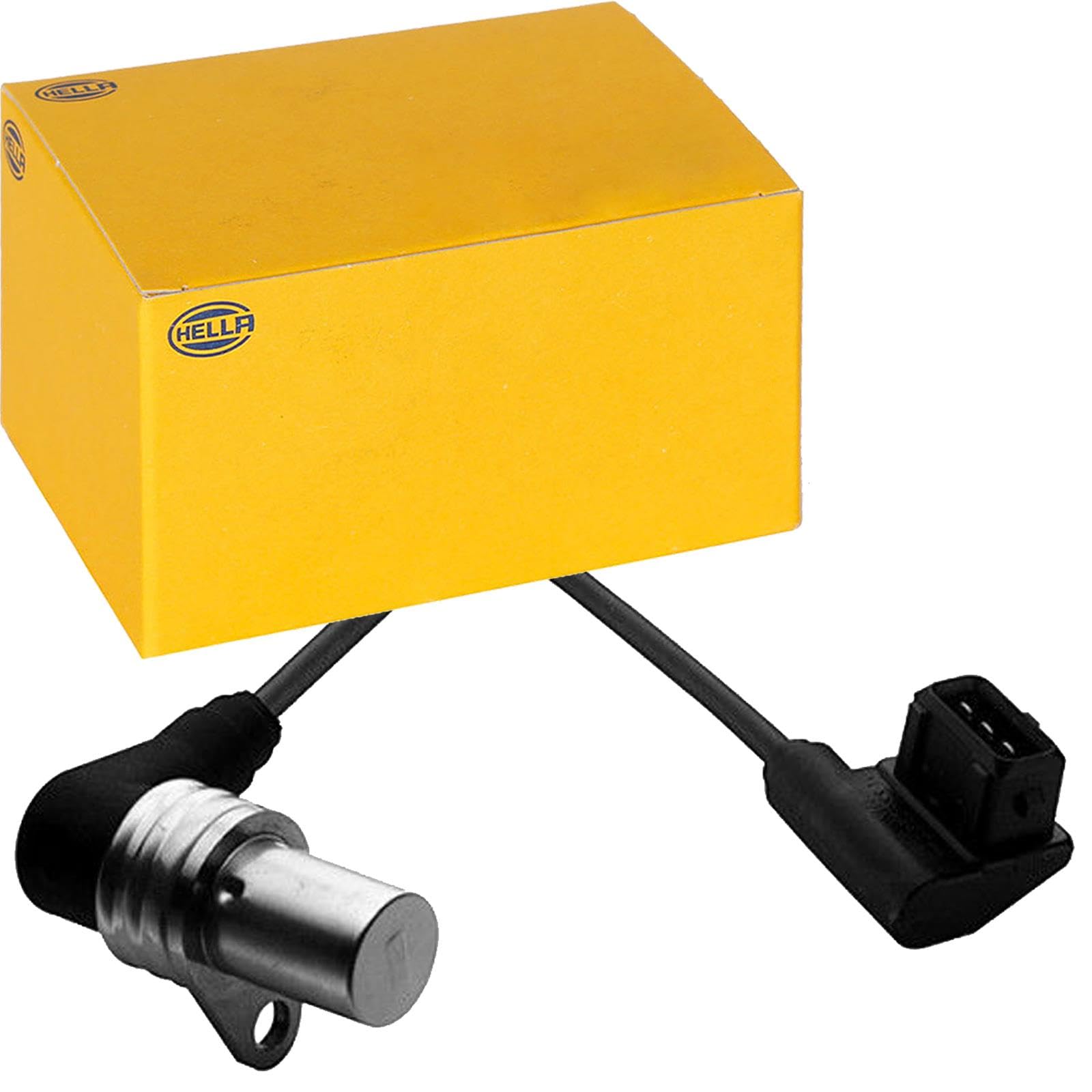 HELLA 6PU 009 110-511 Kurbelwellensensor - 12V - 3-polig - Kabel: 745mm | 3er 316/318 i E30 5er E34 518 i Kompatibel mit 3 (E30),3 Cabriolet (E30),3 Touring (E30),5 (E34)