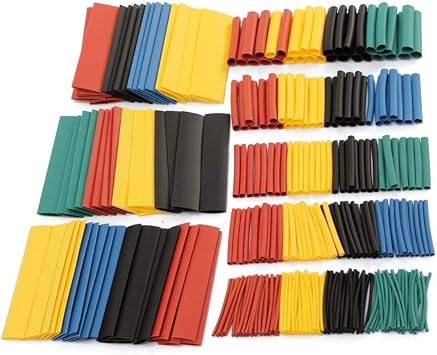 Xiaochen Electrical Connector Plug Socket Kit 328pcs Insulated Cable Sleeve Heat Shrink Tubing 21 Polyolefin Shrinking Assorted Wrap Wireshrinkable Sleeving Tubes Kit