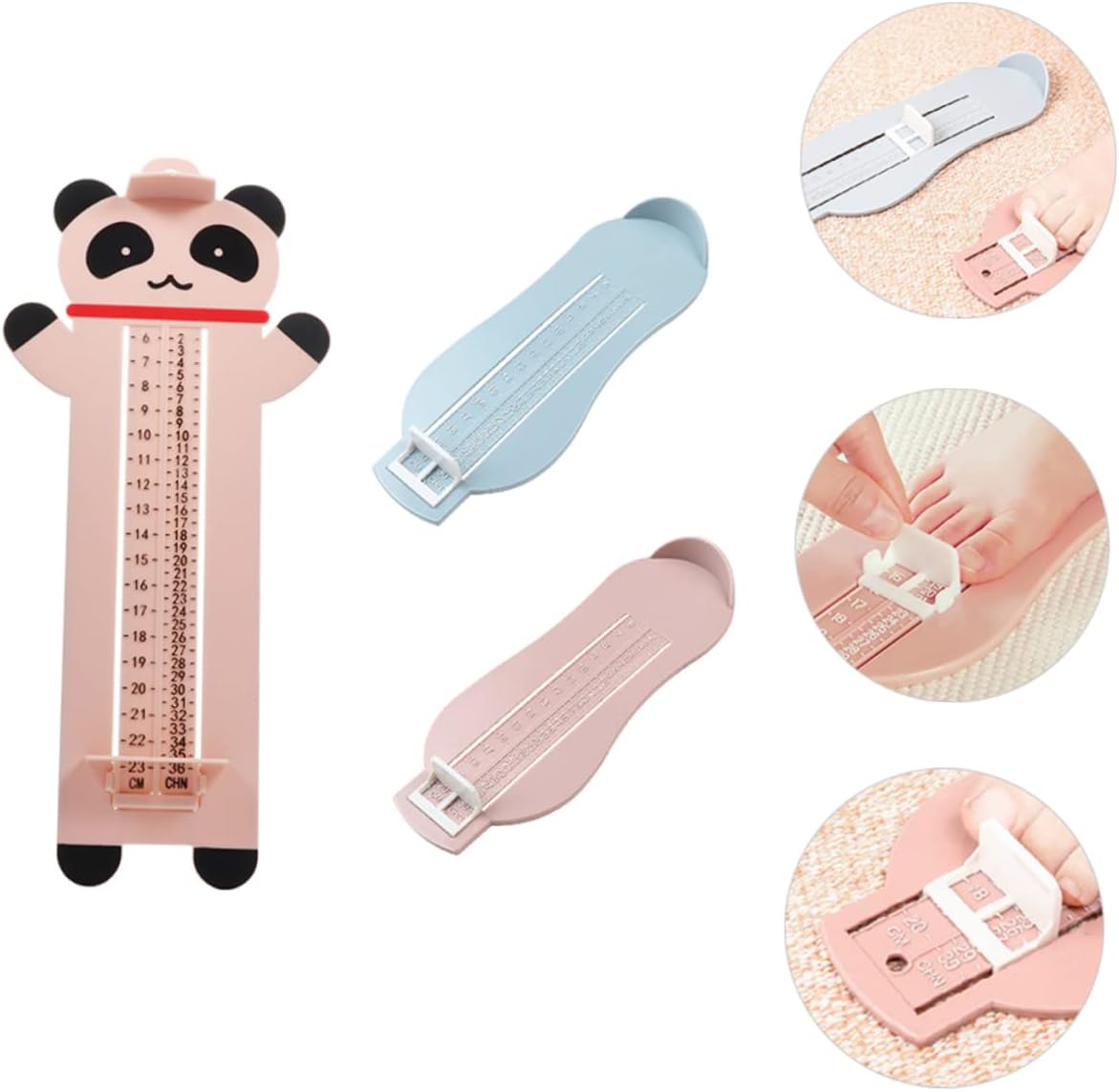 Foot Measuring Device for Boys and Girls Toddler Measure Feet Ruler Infants Foot Sizer Accurate Lightweight Shoe Helper