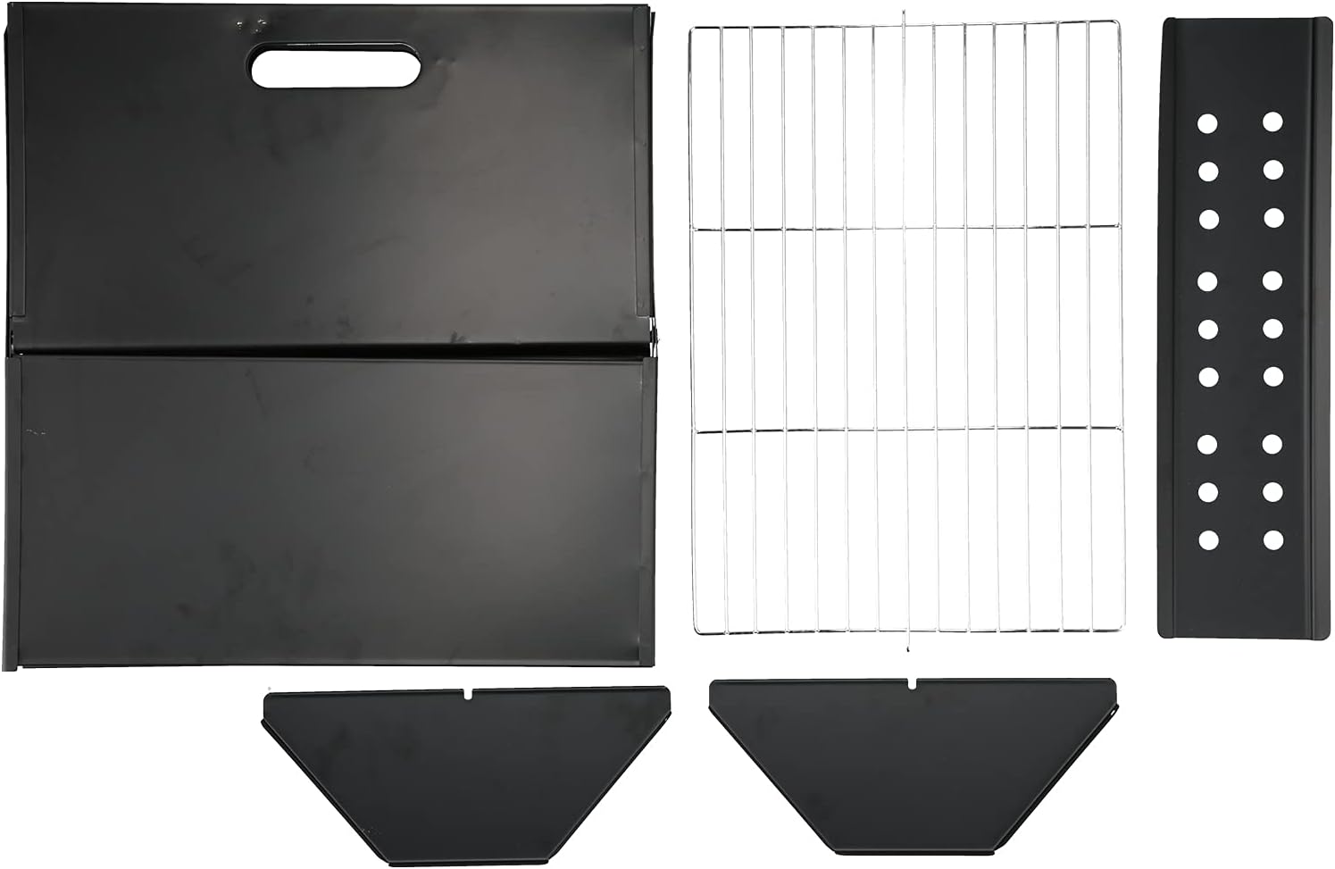 Barbecue Grill Portable X Shape Foldable Charcoal Grill for Outdoor Cooking Camping Hiking Picnic Easy to Set Up Stable and Durable High Heat Food Grade Metal