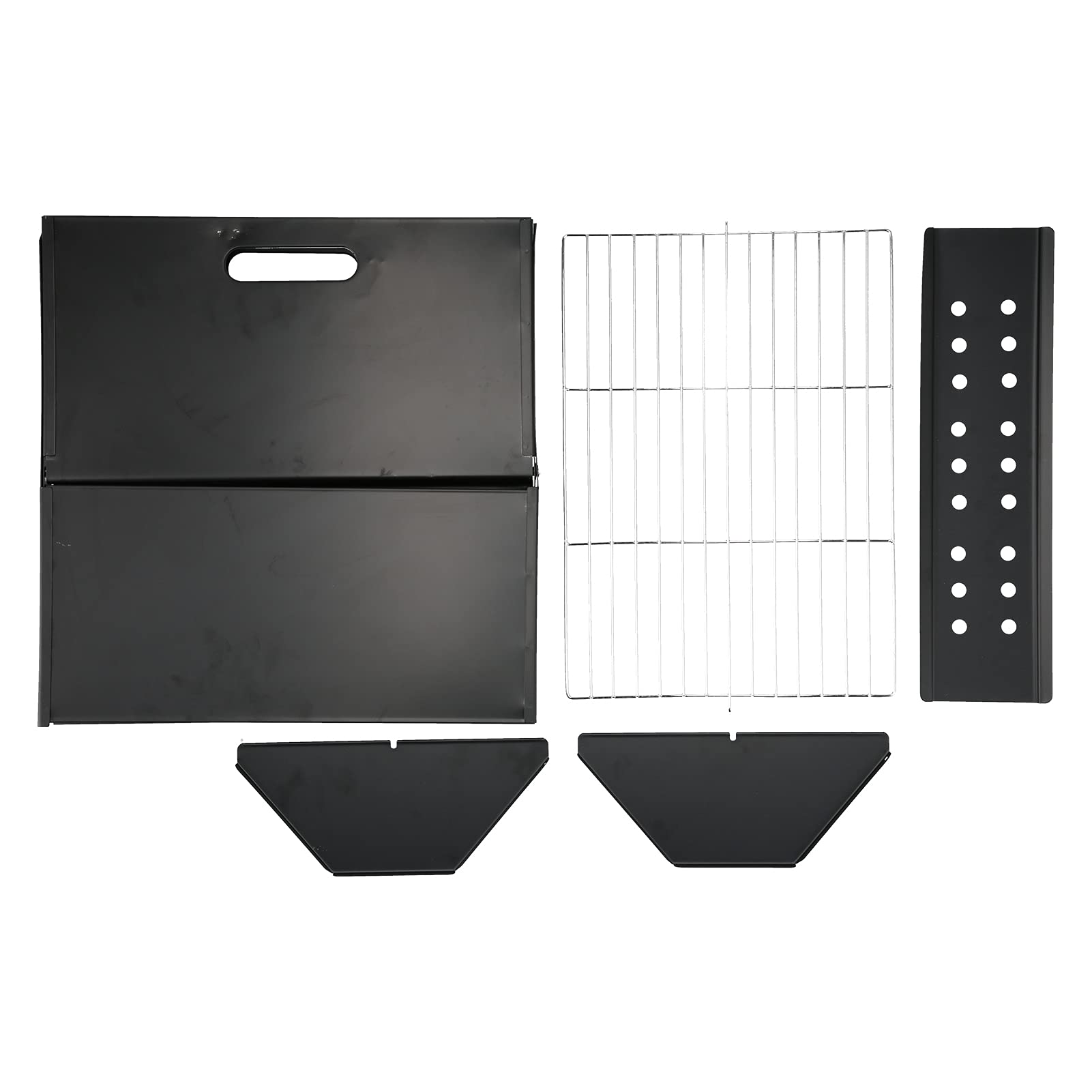 FLEXMAN Notebook BBQ Grill, Wytrzymały Przenośny Grill Węglowy W Kształcie Litery X, Grill Ogrodowy do Użytku Na Kempingu, Piknikach, W Ogrodzie, Na Imprezach Na Plaży