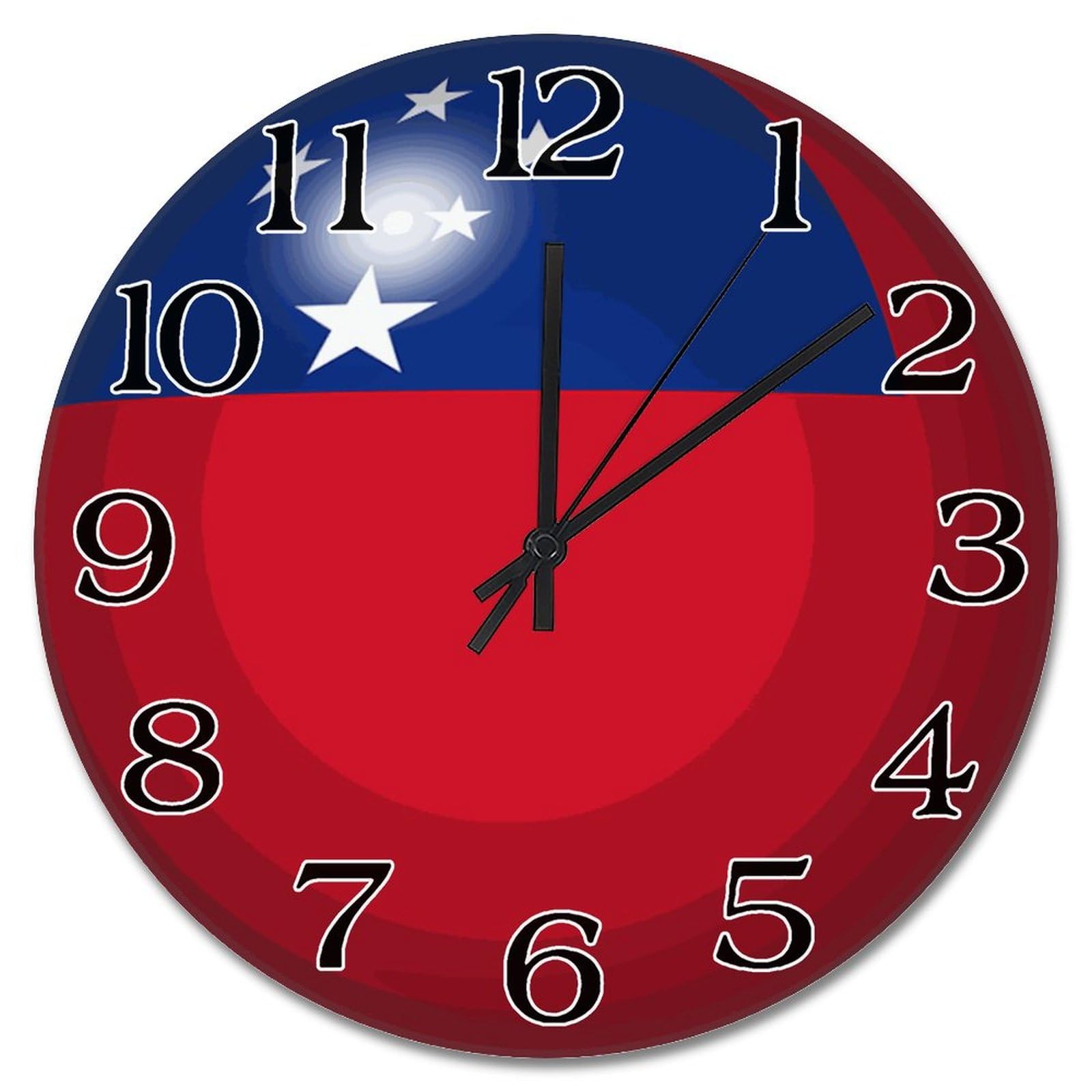 Horloge murale ronde Samoa : lisez l'heure facilement dans votre cuisine